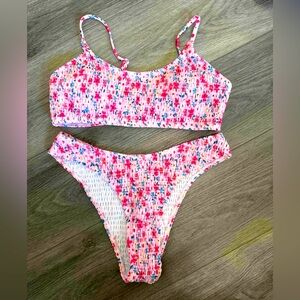 This is a shein bikini. Worn one time. Size medium.